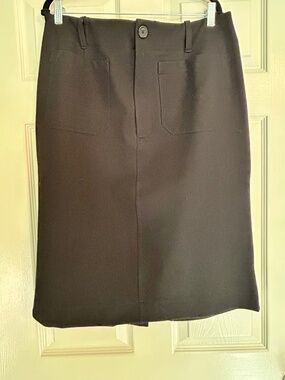 Anthropologie Maeve Collette Black High-Waisted Pencil Skirt XL
